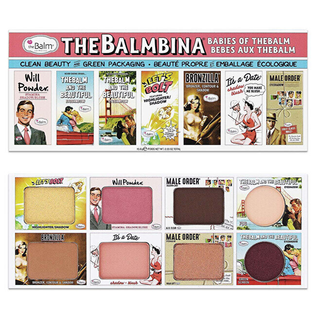 Makiažo paletė The Balm The Balmbina face palette, 15.6 g kaina ir informacija | Akių šešėliai, pieštukai, blakstienų tušai, serumai | pigu.lt