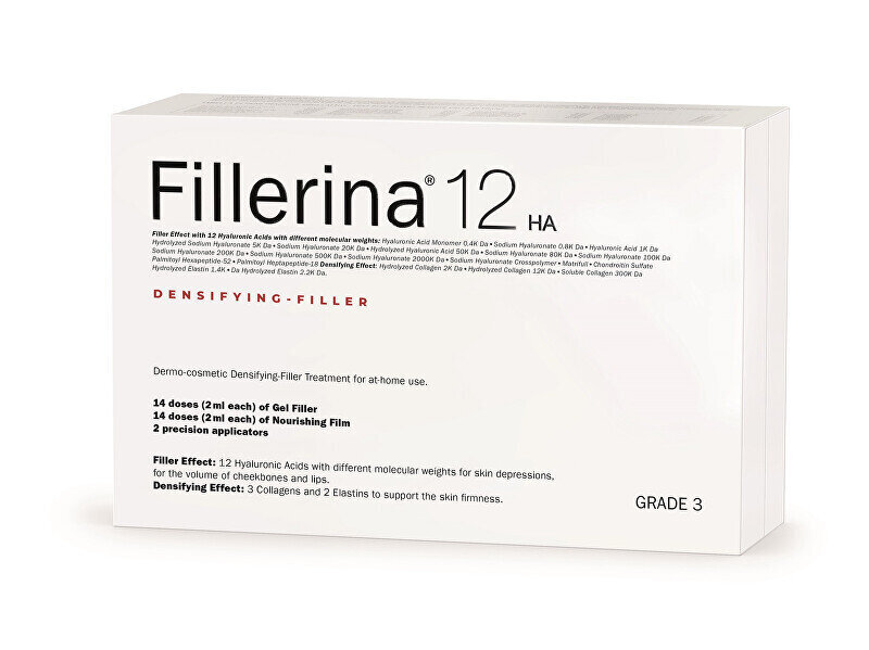 Odos priežiūra užpildanti raukšles Fillerina Densifying Filler Grade 3, 2x30 ml цена и информация | Veido kremai | pigu.lt