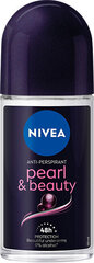 Rutulinis antiperspirantas Nivea Pearl & Beauty Black, 50 ml kaina ir informacija | Dezodorantai | pigu.lt