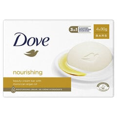 Muilas Dove Nourishing Cream Bar Argan Oil, 4 x 90 g kaina ir informacija | Muilai | pigu.lt