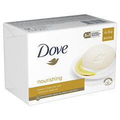 Muilas Dove Nourishing Cream Bar Argan Oil, 4 x 90 g kaina ir informacija | Muilai | pigu.lt