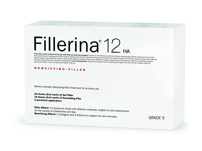 Veido ampulės Fillerina Densifying Filler Grade 5, 2 x 30 ml kaina ir informacija | Veido aliejai, serumai | pigu.lt