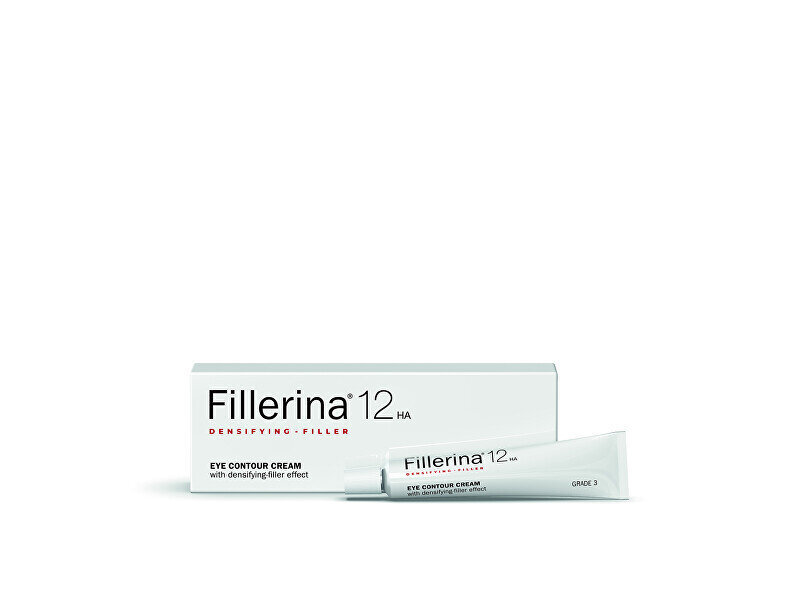 Akių zonos kremas Fillerina 12HA Grade 3 Anti-Wrinkle Eye Contour Cream, 15 ml kaina ir informacija | Paakių kremai, serumai | pigu.lt