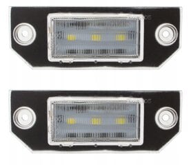 Комплект светодиодных фонарей освещения номерного знака, автонастройка, для Ford Focus II, Ford Focus C-MAX цена и информация | Фары | pigu.lt