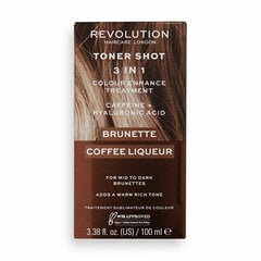 Plaukų tonavimo priemonė Revolution Haircare Toner Shot 3in1 Coffee Ligueur, 100ml kaina ir informacija | Plaukų dažai | pigu.lt