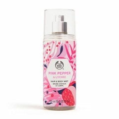 Kūno ir plaukų purškiklis Pink Pepper & Lychee Hair & Body Mist, 150 ml цена и информация | Кремы, лосьоны для тела | pigu.lt