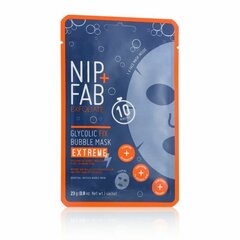 Putojanti kaukė Nip + Glycolic Fix Extreme Bubble Mask, 23 g kaina ir informacija | Veido kaukės, paakių kaukės | pigu.lt