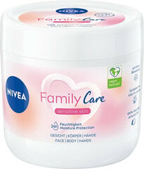 Легкий увлажняющий крем Nivea Family Care, 450 мл цена и информация | Кремы для лица | pigu.lt