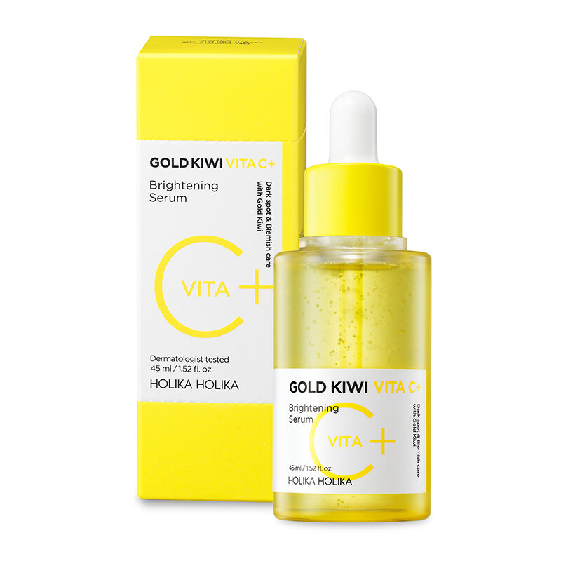 Skaistinamasis serumas Holika Holika Gold Kiwi Vita C+ Brightening Serum, 45ml kaina ir informacija | Veido aliejai, serumai | pigu.lt