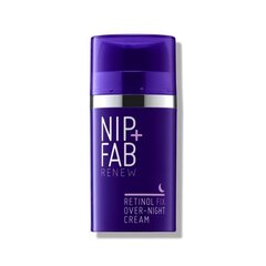 Naktinis veido kremas Nip+Fab Retinol Overnight Treatment Cream, 50ml kaina ir informacija | Veido kremai | pigu.lt