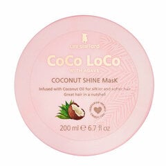 Drėkinanti plaukų kaukė Lee Stafford Coco Loco with Agave Coconut Shine Mask , 200 ml цена и информация | Lee Stafford Духи, косметика | pigu.lt