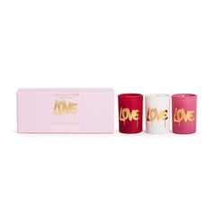 Revolution Home Набор ароматических свечей Love Collection Love Is In The Air Mini Candle Gift Set 3 x 40 г цена и информация | Подсвечники, свечи | pigu.lt