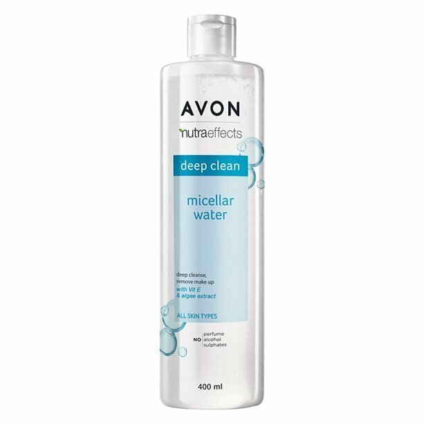 Micelinis vanduo su dumblių ekstraktu ir vitaminu E Avon Nutra Effects Deep Clean, 400 ml kaina ir informacija | Veido prausikliai, valikliai | pigu.lt