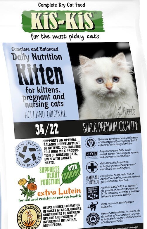 KiS KiS Kitten, kačiukams ir žindančioms katėms, 7,5 kg kaina ir informacija | Sausas maistas katėms | pigu.lt