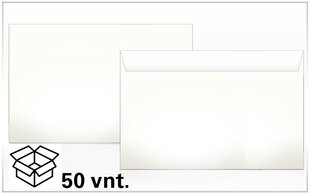 Конверты C4, 229x324 мм, с отрывной полосой, 50 шт. цена и информация | Тетради и бумажные товары | pigu.lt