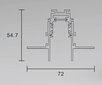 Magnetinis bėgelis, berėmis užglaistomas baltas R20-2 3000mm kaina ir informacija | Bėginiai šviestuvai ir bėgiai | pigu.lt