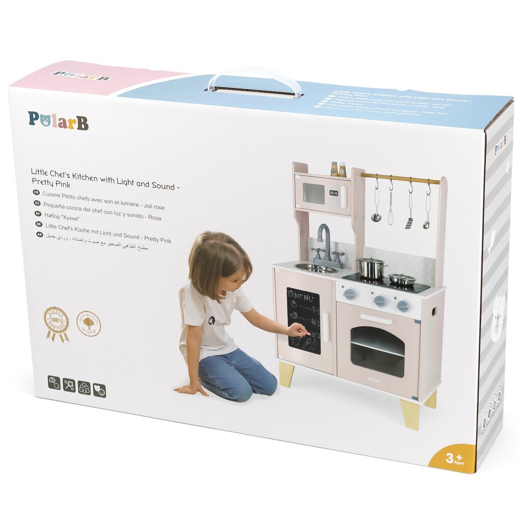 Medinė virtuvėlė Viga PolarB цена и информация | Žaislai mergaitėms | pigu.lt
