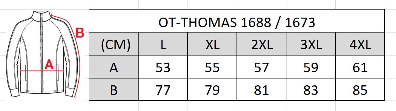 Megztinis vyrams su užtrauktuku Ot-thomas 1688, pilkas цена и информация | Megztiniai vyrams | pigu.lt