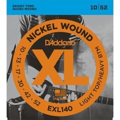 Stygos elektrinei gitarai D'Addario EXL140 .010 kaina ir informacija | Priedai muzikos instrumentams | pigu.lt