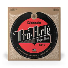 Stygos klasikinei gitarai D'Addario Pro-Arté EJ45 .028 kaina ir informacija | Priedai muzikos instrumentams | pigu.lt