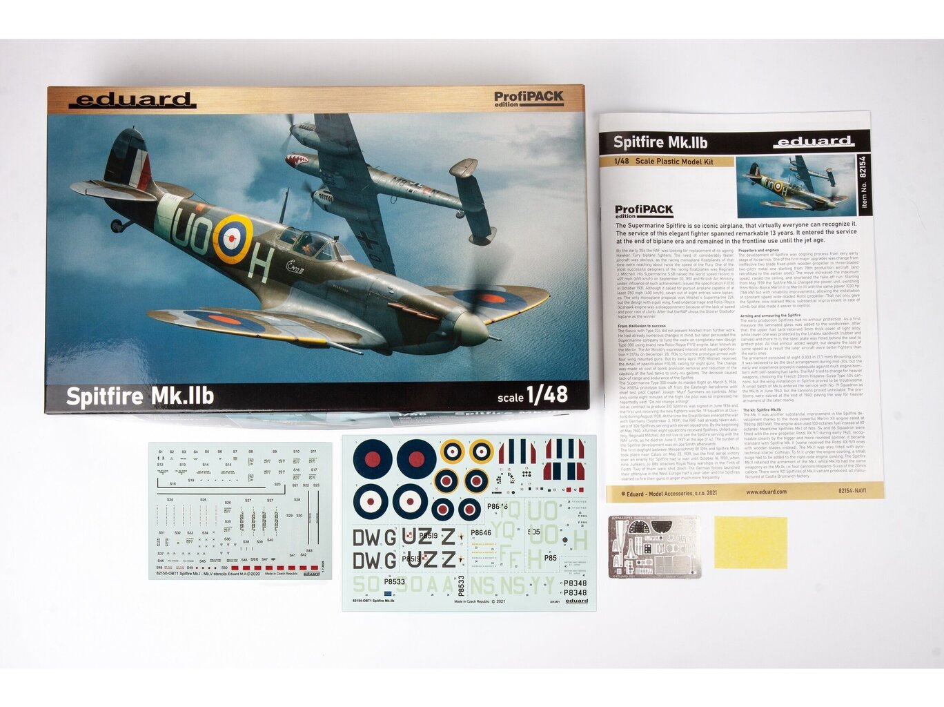 Konstruktorius Eduard - Spitfire Mk.IIb ProfiPack Edition, 1/48, 82154 kaina ir informacija | Konstruktoriai ir kaladėlės | pigu.lt