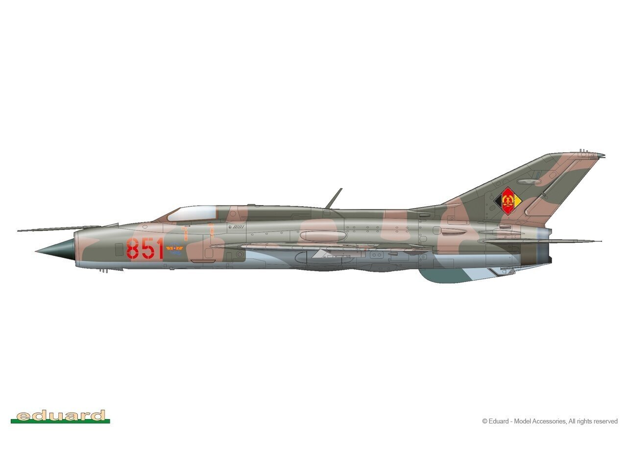 Surenkamas modelis Eduard MiG-21PF ProfiPack Edition, 1/48, 8236 kaina ir informacija | Konstruktoriai ir kaladėlės | pigu.lt