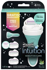Skustuvas moterims Intuition Sensitive + 3 skirtingos galvutės цена и информация | Косметика и средства для бритья | pigu.lt