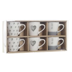 DKD Home Decor puodelių rinkinys, 90 ml, 6 vnt. kaina ir informacija | Taurės, puodeliai, ąsočiai | pigu.lt