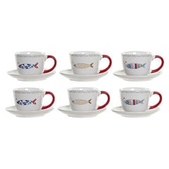 DKD Home Decor kavos puodelių rinkinys, 180 ml, 12 vnt. kaina ir informacija | Taurės, puodeliai, ąsočiai | pigu.lt