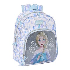 Mokyklinis krepšys Frozen Memories, sidabras, mėlyna Balta (28 x 34 x 10 cm) kaina ir informacija | Kuprinės mokyklai, sportiniai maišeliai | pigu.lt