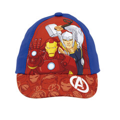 Детская кепка The Avengers Infinity 44-46 cм, красная / чёрная цена и информация | Шапки, перчатки, шарфы для мальчиков | pigu.lt