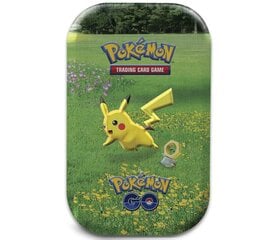 Kortelės Pokémon GO Mini Tin Pikachu & Meltan kaina ir informacija | Stalo žaidimai, galvosūkiai | pigu.lt