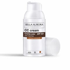 Крем CC Cream Bella Aurora Spf 50+, 30 мл цена и информация | Кремы для лица | pigu.lt