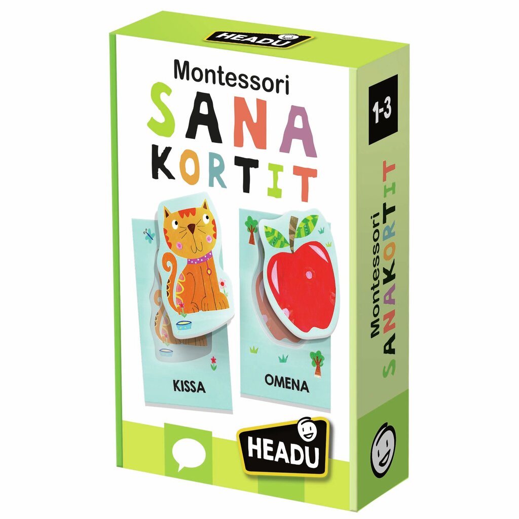 Mokomosios kortelės Headu Montessori, FI kaina ir informacija | Lavinamieji žaislai | pigu.lt