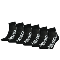 Kojinės vyrams Head, juodos, 6 poros kaina ir informacija | Vyriškos kojinės | pigu.lt