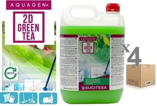 Sucitesa Aquagen 2D Green TEA grindų plovikli, 4x5 l цена и информация | Очистители | pigu.lt
