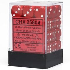 Kauliukų rinkinys Chessex Opaque, 12mm, d6 kaina ir informacija | Stalo žaidimai, galvosūkiai | pigu.lt