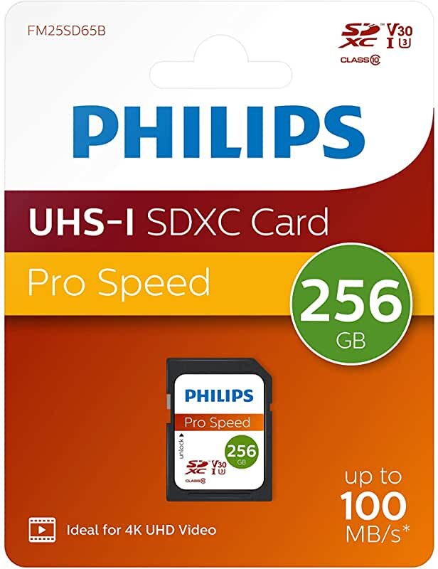 Philips SDXC Card 256GB Class 10 UHS-I U3 V30 A1 цена и информация | Atminties kortelės fotoaparatams, kameroms | pigu.lt