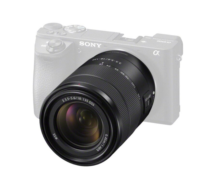 Objektyvas Sony E 18-135mm F3.5-5.6 OSS (be dėžutės) kaina ir informacija | Objektyvai | pigu.lt