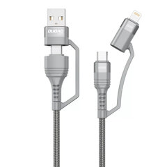 Кабель Dudao 4 в 1 USB Type C PD / USB - USB Type C Power Delivery (100 Вт) / Lightning (20 Вт) 1 м (L20XS) цена и информация | Кабели для телефонов | pigu.lt