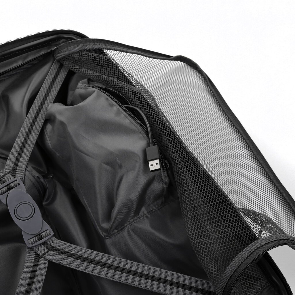 Skyline rankinis lagaminas, juodas kaina ir informacija | Lagaminai, kelioniniai krepšiai | pigu.lt