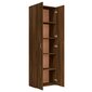 Biuro spintelė, rudos ąžuolo spalvos, 60x32x190cm, mediena цена и информация | Spintos | pigu.lt
