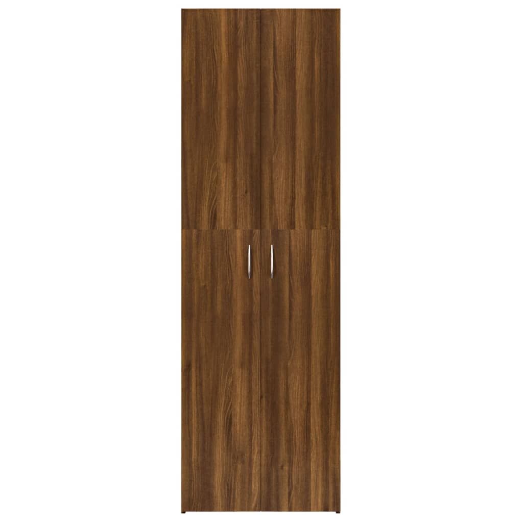 Biuro spintelė, rudos ąžuolo spalvos, 60x32x190cm, mediena kaina ir informacija | Spintos | pigu.lt