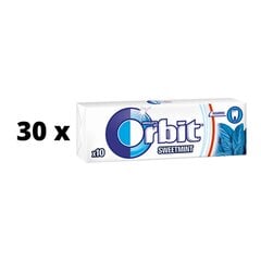 Жевательная резинка ORBIT Sweet Mint, 14 г x 30 шт. цена и информация | Сладости | pigu.lt