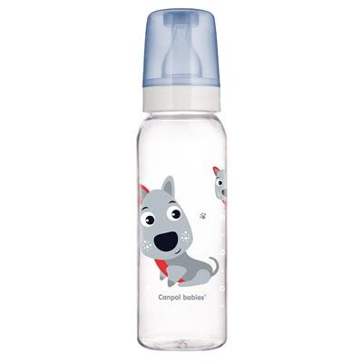 Buteliukas Canpol Babies Cute Animals 11/841, 250 ml kaina ir informacija | Buteliukai kūdikiams ir jų priedai | pigu.lt