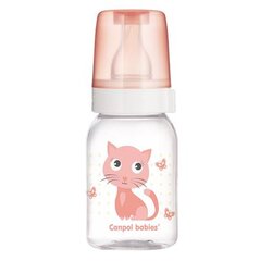 Buteliukas Canpol Babies Cute Animals 11/851, 120 ml kaina ir informacija | Buteliukai kūdikiams ir jų priedai | pigu.lt