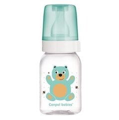 Buteliukas Canpol Babies Cute Animals 11/851, 120 ml kaina ir informacija | Buteliukai kūdikiams ir jų priedai | pigu.lt