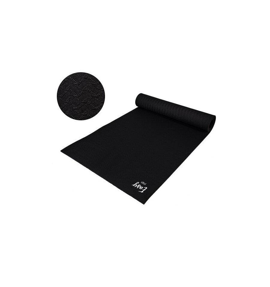 Jogos kilimėlis Easy Yoga Mat 6mm Eva Foam, juodas цена и информация | Kilimėliai sportui | pigu.lt