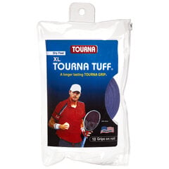 Teniso rakečių apvijos TOURNA TUFF XL, 10 vnt, Mėlyna (TUFF-10-XL) kaina ir informacija | Lauko teniso prekės | pigu.lt