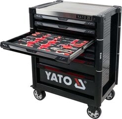 Spintelė su įrankiais 157 vnt. 7 stalčiai Yato (YT-55308) kaina ir informacija | Mechaniniai įrankiai | pigu.lt